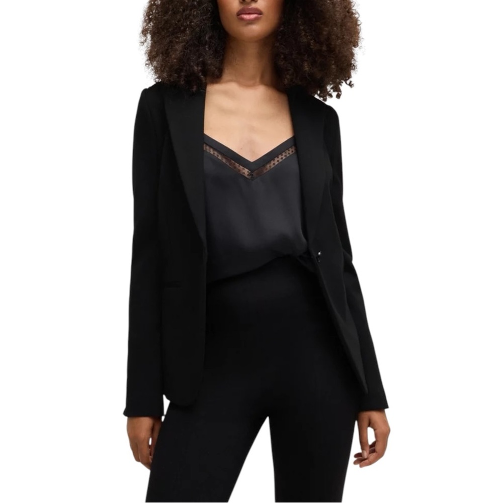 Hugo Boss Women’s Single Button Jacket Slim Fit Black Size US 2 NWT